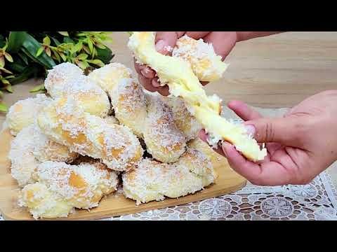 A RECEITA DE PÃOZINHO DE COCO MAIS FACIL E GOSTOSO QUE VOCÊ VAI FAZER HOJE ( ROSQUINHA DE COCO)