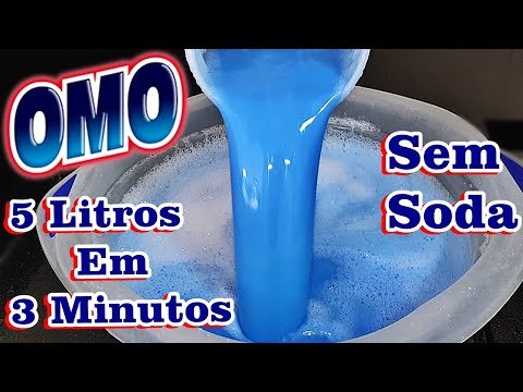 SABÃO LÍQUIDO OMO EM 3 MINUTOS - NÃO PRECISA RALAR SABÃO!