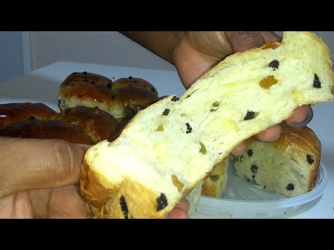 Pão doce de frutas secas delícia de massa fofinha