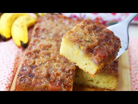 SEM FAZER O CARAMELO NO FOGO - FÁCIL E PRÁTICO - BOLO DE BANANA CARAMELIZADO - DIKA DA NAKA