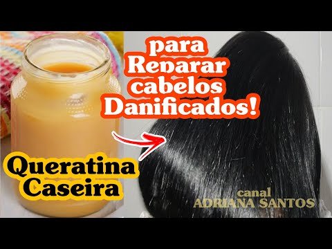 Aprenda a preparar a sua própria Queratina Caseira para Reparar e Alisar os cabelos Danificados!