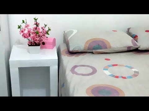 DIY/Faça você mesmo: Mesa de cabeceira de isopor gastando apenas R$ 30,00