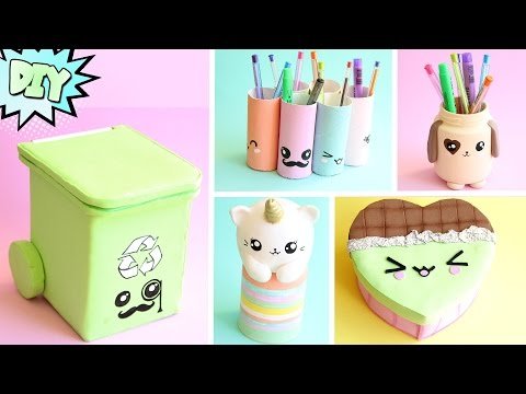 DIY KAWAII 10 ideias com material reciclado feat DIY COM VIVI