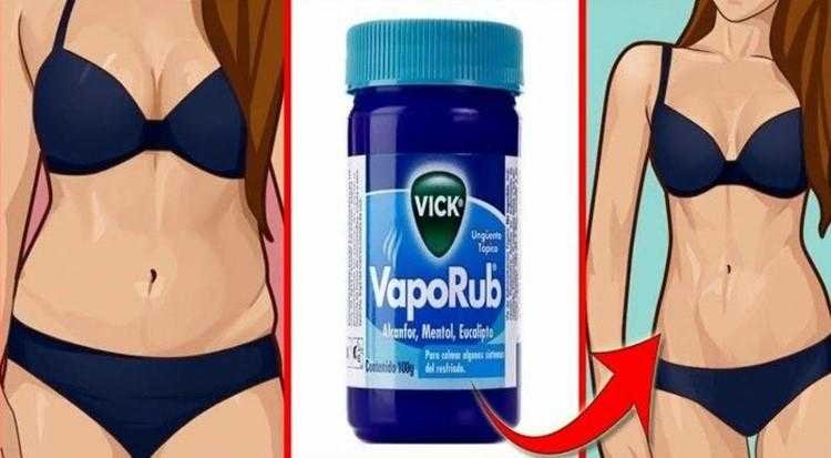 Derreta gordura abdominal com Vick Vaporub a