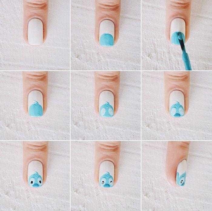 Unhas Decoradas Passo a passo Lilo & Stitch 3