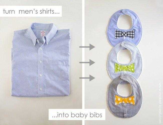 Maneiras super criativas de reciclar uma camisa masculina