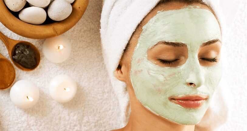 Máscara facial antirrugas de alface
