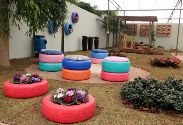 decoracao-de-jardim-usando-reciclagem