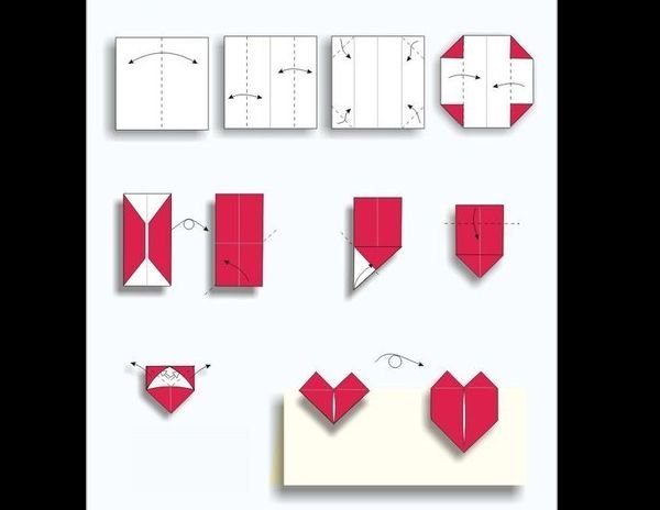 origami de coração fácil origami de coração fácil