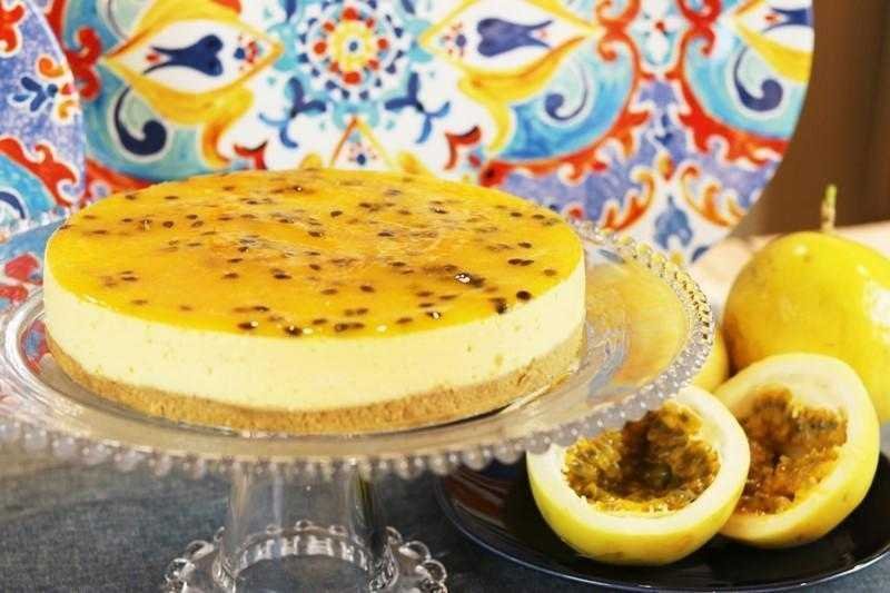 Receita de Torta Mousse de Maracujá