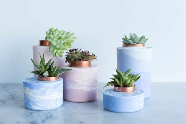 vaso de concreto com renda vaso de concreto com renda