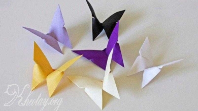 Como fazer Borboletas de Origami