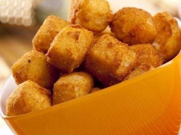 Receita de Quadradinhos de Queijo