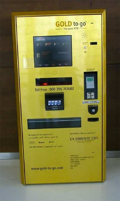 Caixa eletrônico de ouro