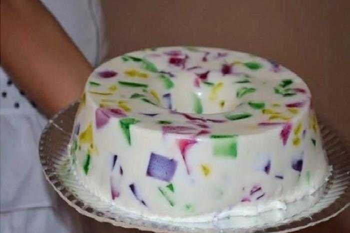 Gelatina Mosaico com Leite de Coco 2