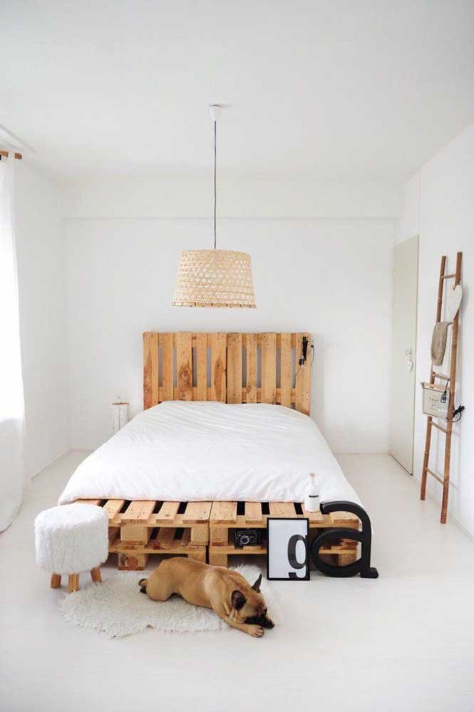 Cabeceira de pallet e estilo escandinavo: uma combinação que dá super certo