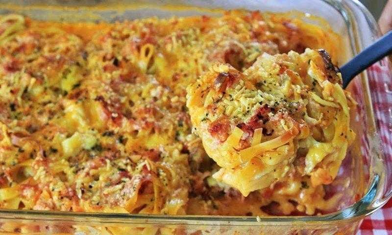 Receita de Macarrão no Forno Fácil 