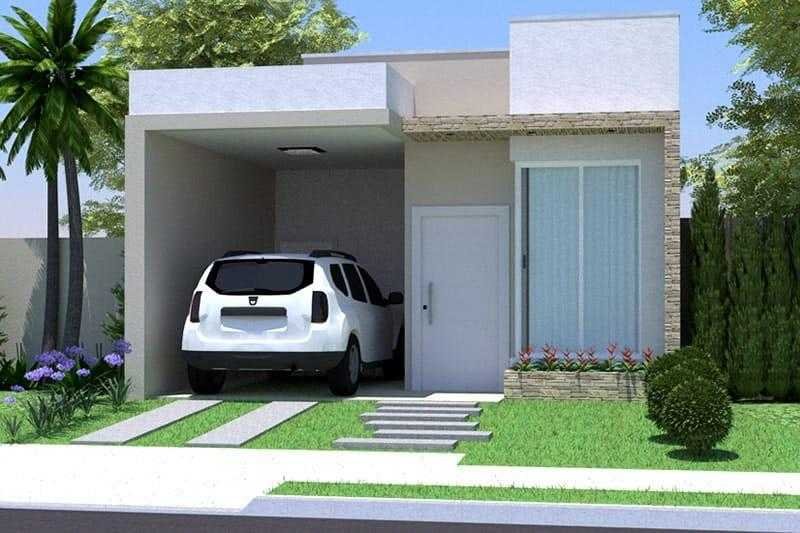 Modelo de casa pequena