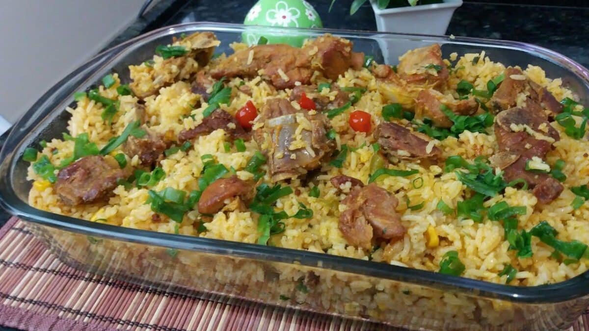 Receita de arroz caipira com costela s