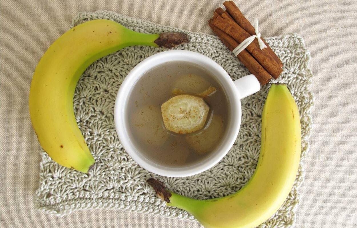 Chá de banana e canela