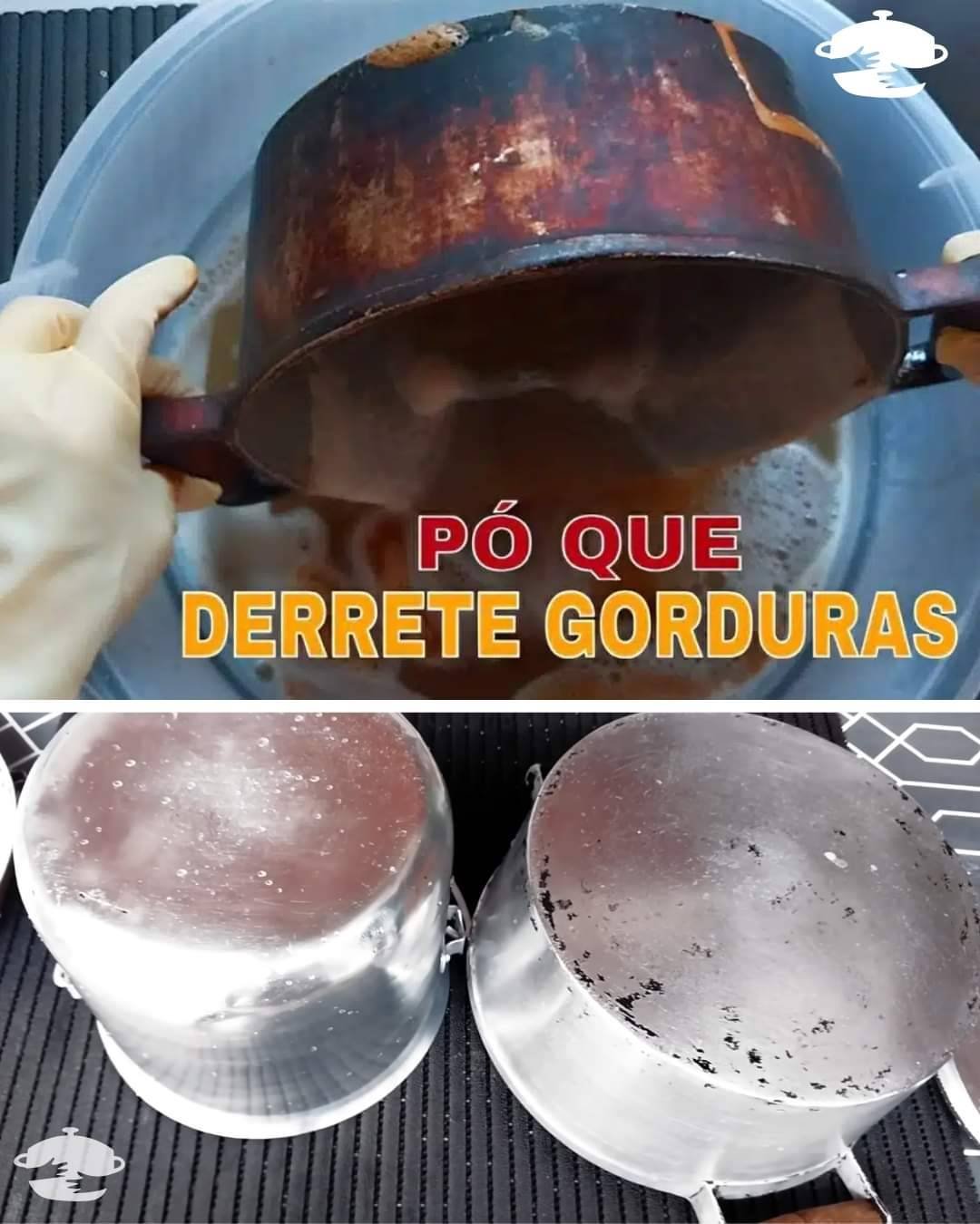 Como fazer o pó que derrete gordura e sujeira incrustada nas panelas