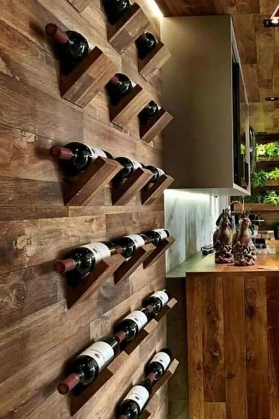 Idéias DIY para prateleiras de vinhos que você mesmo pode fazer