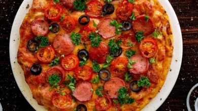 pizza de salsicha