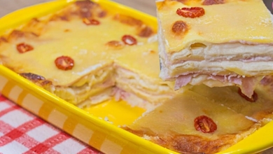 Lasanha de presunto e queijo ao molho branco uma receita fácil e deliciosa para o almoço em família