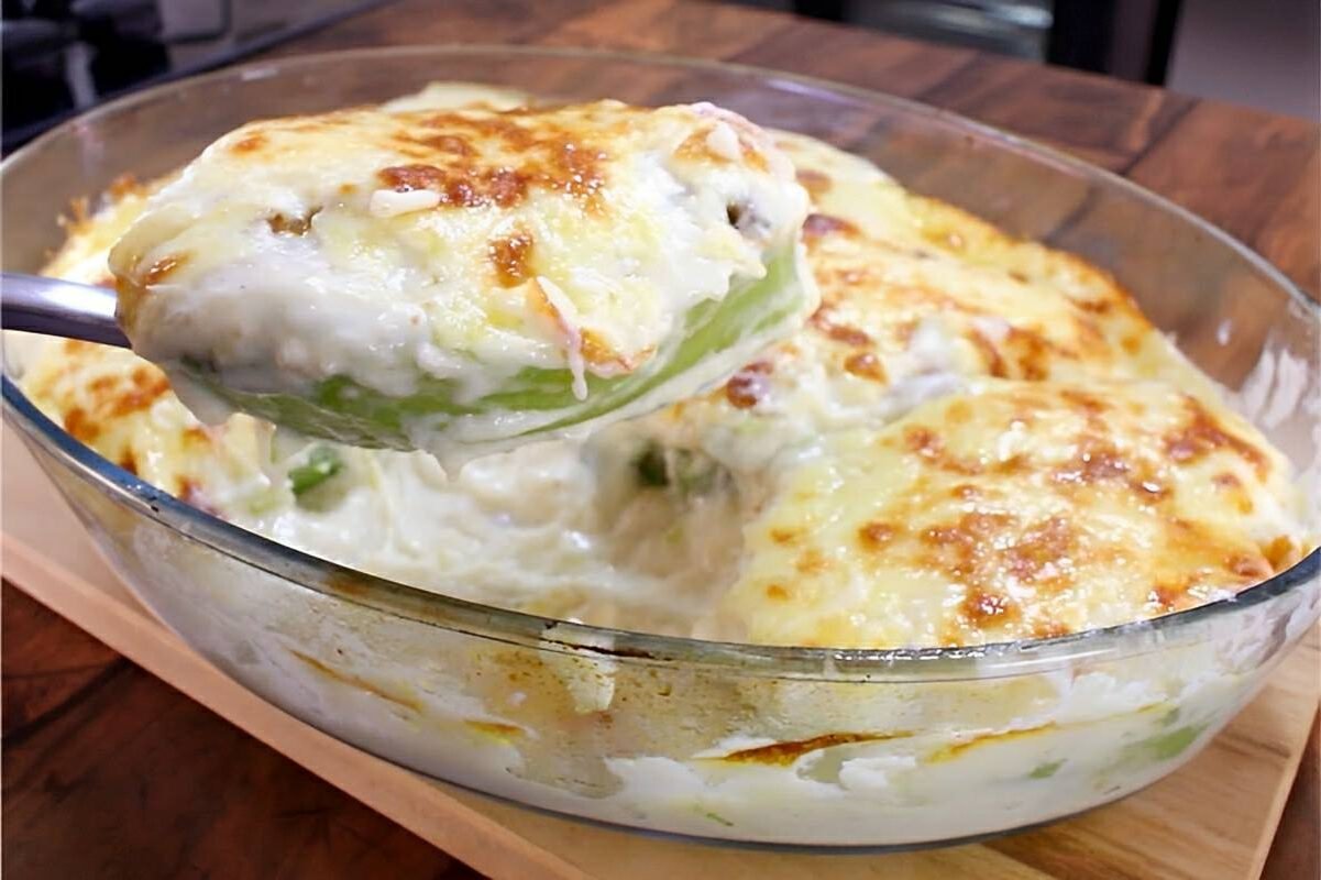 Chuchu gratinado fácil e prático uma refeição leve para toda família