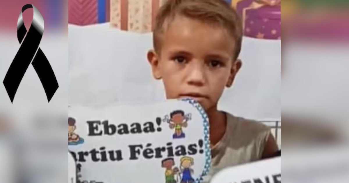 identificado garotinho que perdeu a vida de forma tragica em