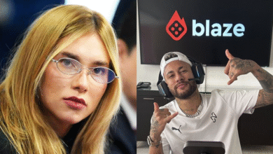 Virginia na CPI das Bets e Neymar divulgando a 'Blaze', casa de apostas - Foto: Divulgação/Instagram