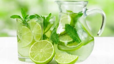 suco de limão e hortelã desintoxica, combate retenção de líquido e melhora a memória