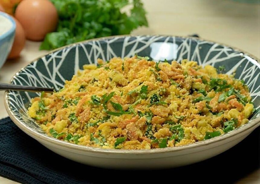 Receita de Farofa de Cenoura com ovos