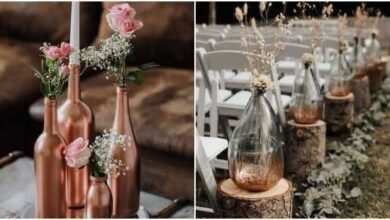 Enfeites para Casamento com Garrafas