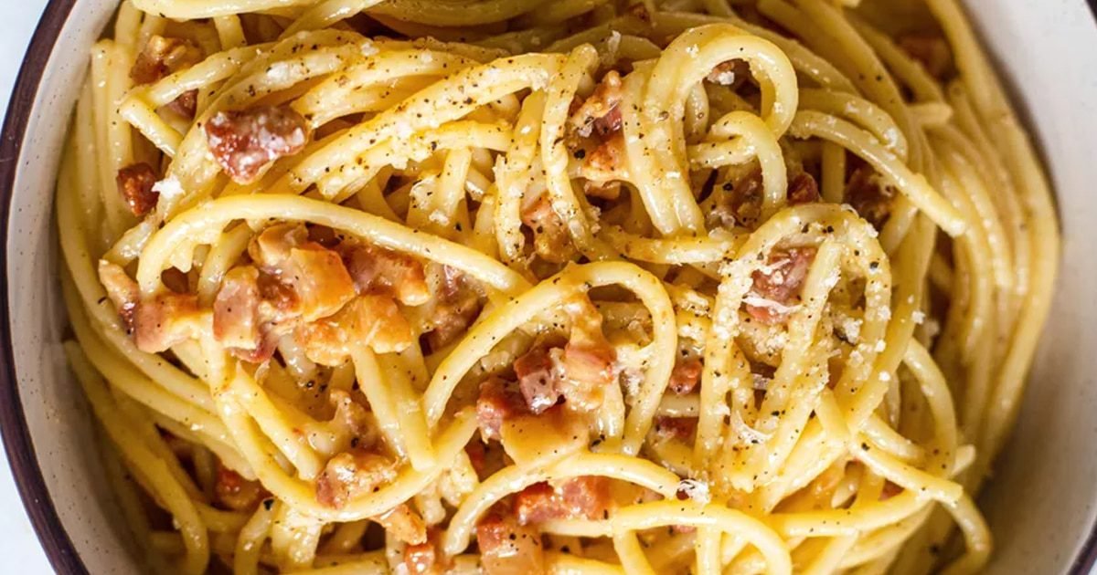 1749179401 233 Macarrao Carbonara Original Receita Facil carbonara macarrao