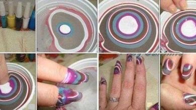 Unhas marmorizadas: Passo a Passo!!