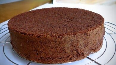 pão de ló de chocolate de liquidificador