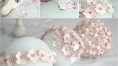 Como fazer enfeites com bolinhas de isopor