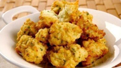 Bolinho de arroz no micro-ondas