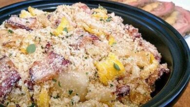 Receita de farofa de bacon com ovo