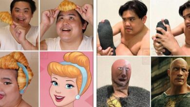 Homem faz sucesso na internet com suas fantasias engraçados e de baixo custo