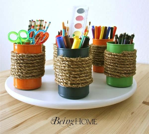 1749206349 358 23 ideias para organizar reciclando (Foto: beinghomedecor.com)