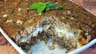 Quibe de Forno Recheado com Requeijão e Mussarela