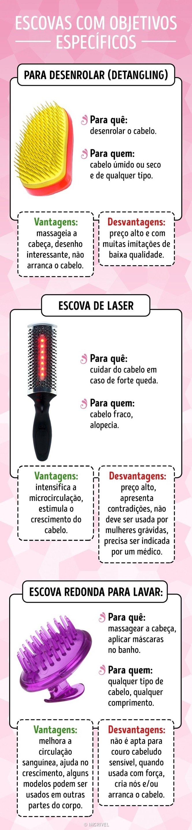 1749227597 315 A escova certa para seu tipo de cabelo Foto: Incrivel.club