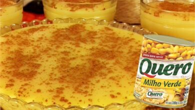 1749228077 Curau de milho de latinha com leite condensado facil e Curau de milho de latinha com leite condensado delicioso e muito fácil de fazer