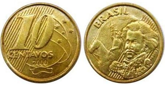 1749230679 614 As 5 moedas mais raras do Real podem estar no Moedas mais raras e caras do Real - 2 Lugar - Moeda de R$ 0,10 de 1999 e 2000
