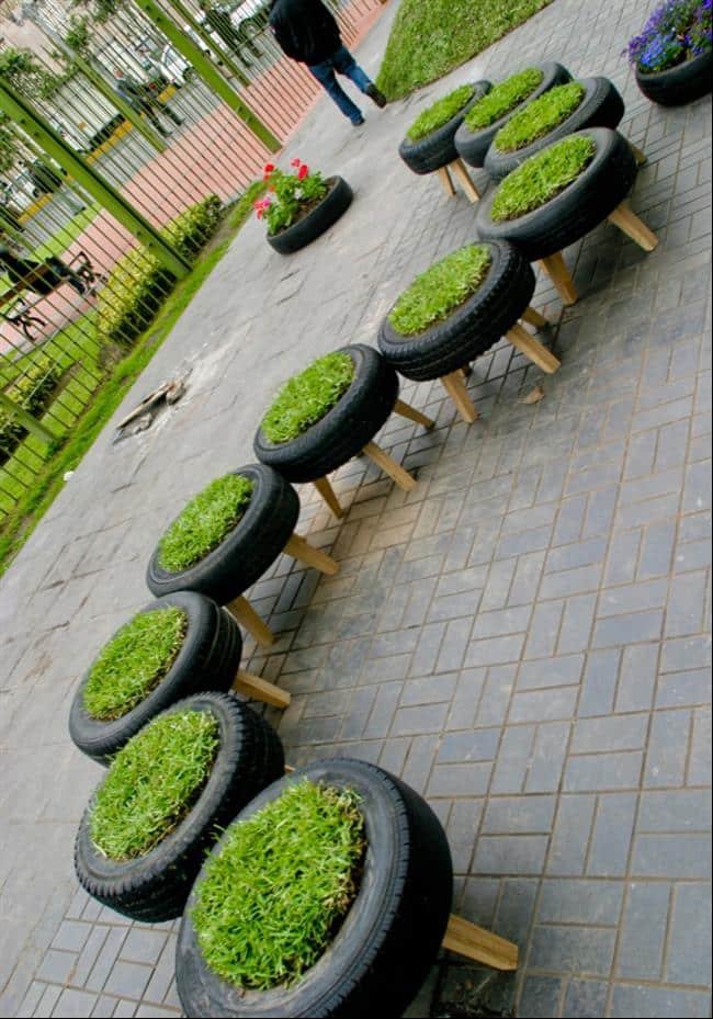 22 Ideias para reaproveitar pneus velhos
