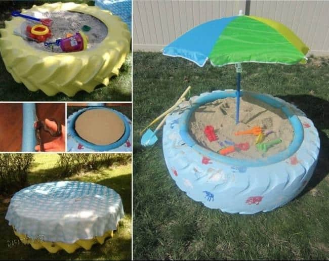 22 Ideias para reaproveitar pneus velhos