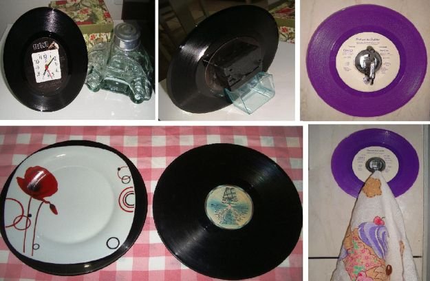 artesanato com disco de vinil artesanato com disco de vinil