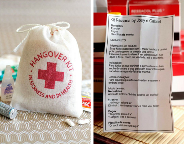 lembrancinhas de casamento kit ressaca